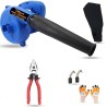Hillgrove HGCM1089 800W Electric Air Blower with Carbon Brushes, Gloves & 8-Inch Plier