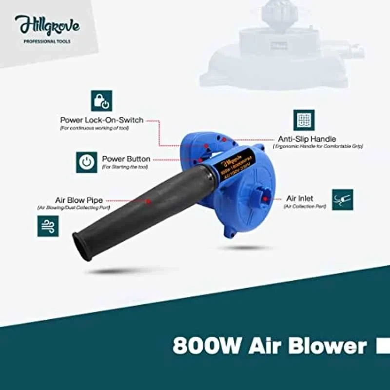 Buy Hillgrove 800W Electric Air Blower & Wrench HGCM1040 online