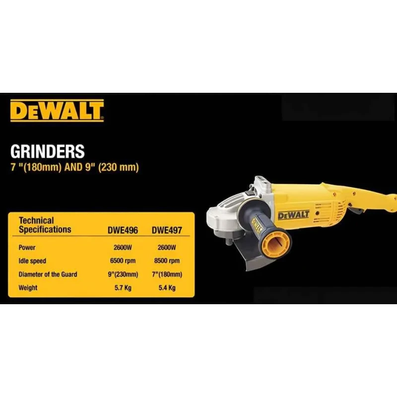 Dewalt 180mm DWE493 2200W Angle Grinder image-3