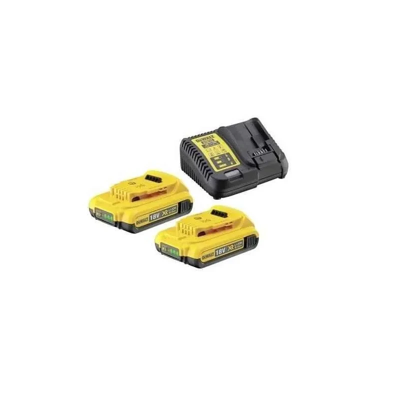 Dewalt DCB115D2-QW 18V XR Charger & 2x2Ah Battery Kit image-1