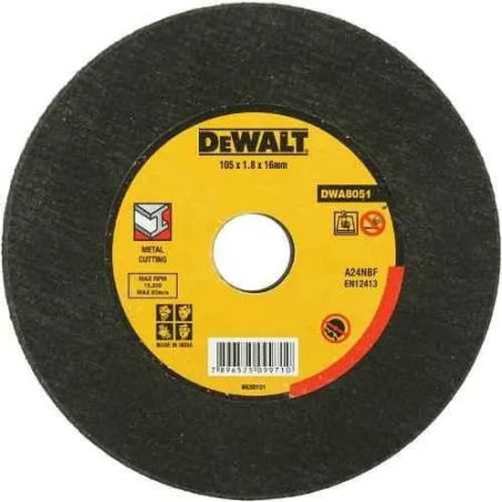 Dewalt DWA8051-IN 105x1.8x16mm Metal Cutting Wheel image-1