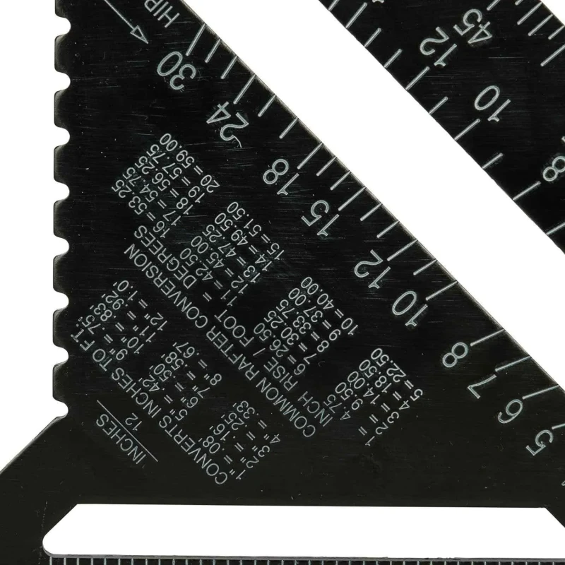 Dewalt DWHT46032-0 300mm Aluminium Rafter Layout Square (Black) image-7