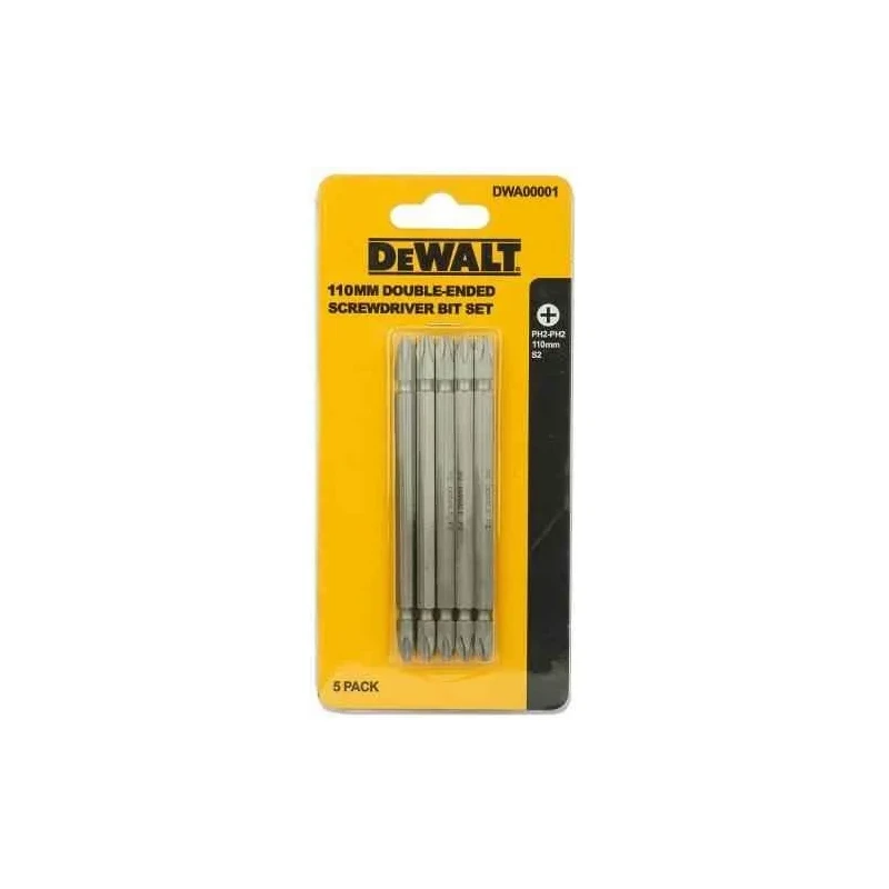 Dewalt DWA00001 110mm 5-Pcs Double Ended Bits Set image-2