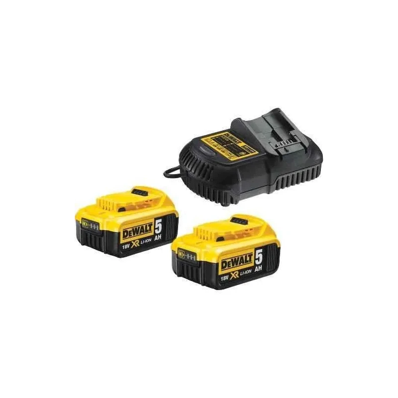 Dewalt DCB115P2-QW 18V XR Charger & 5Ah Battery Kit image-1