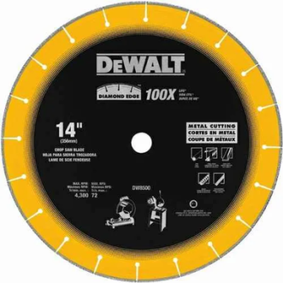 Dewalt DW8500-IN 355mm Diamond Chopsaw Wheel for Metal (100X Life