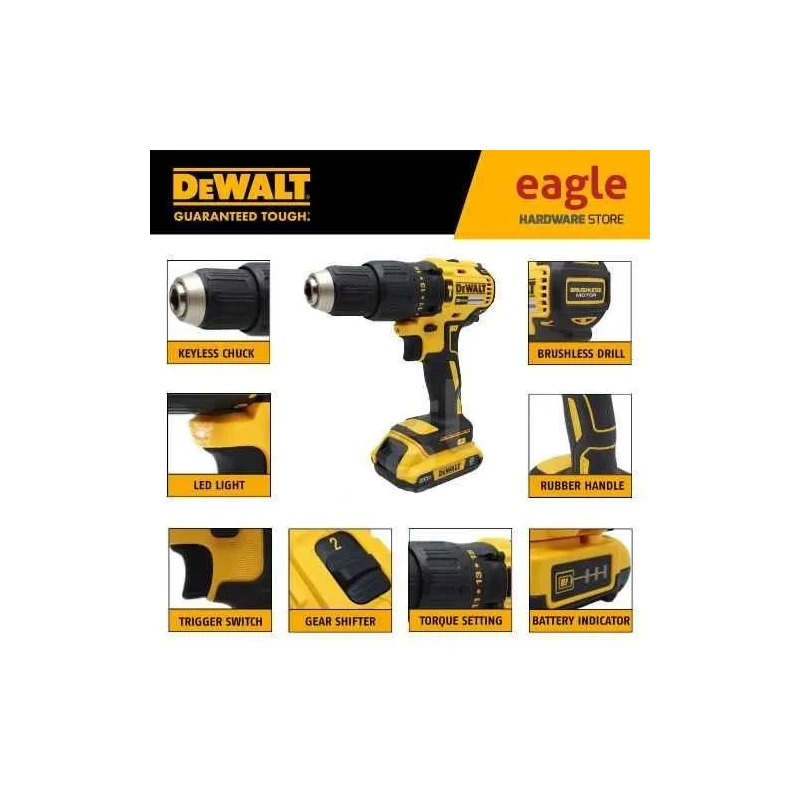 Dewalt DCD7781D2-B1 13mm 20V Brushless Cordless Hammer Drill (DCD7781) image-2