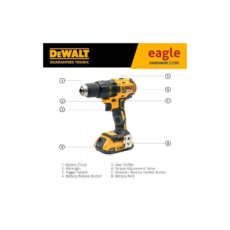 Dewalt DCD7771D2-B1 13mm 20V Brushless Cordless Drill Driver (DCD7771) image-2