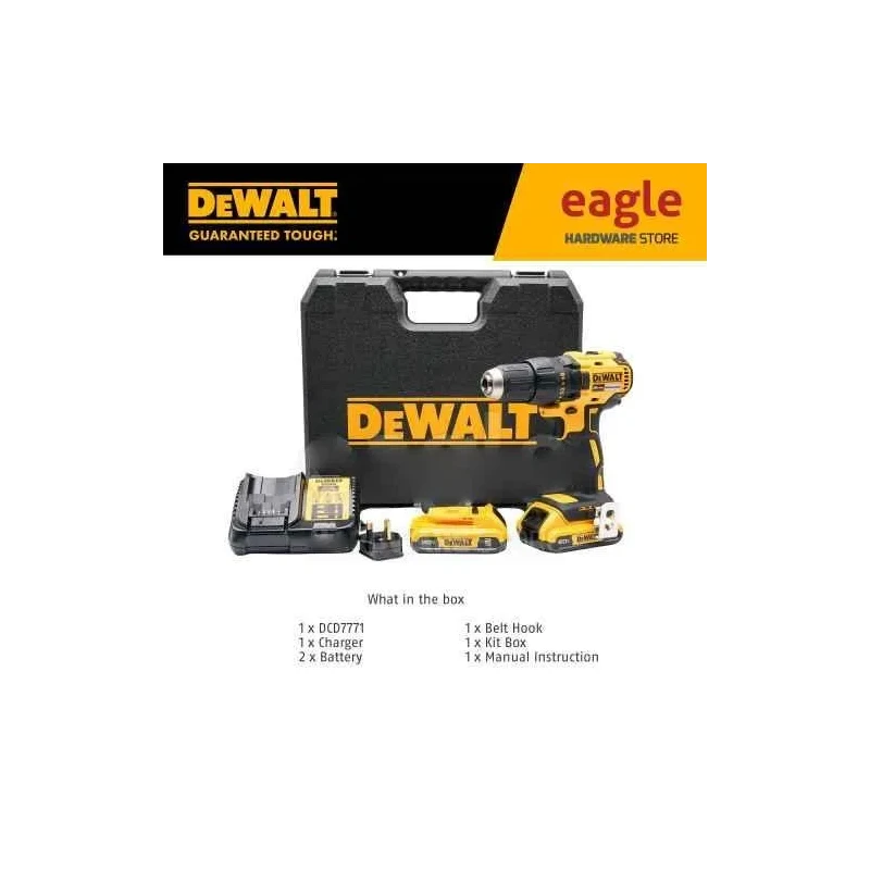 Dewalt DCD7771D2-B1 13mm 20V Brushless Cordless Drill Driver (DCD7771) image-4