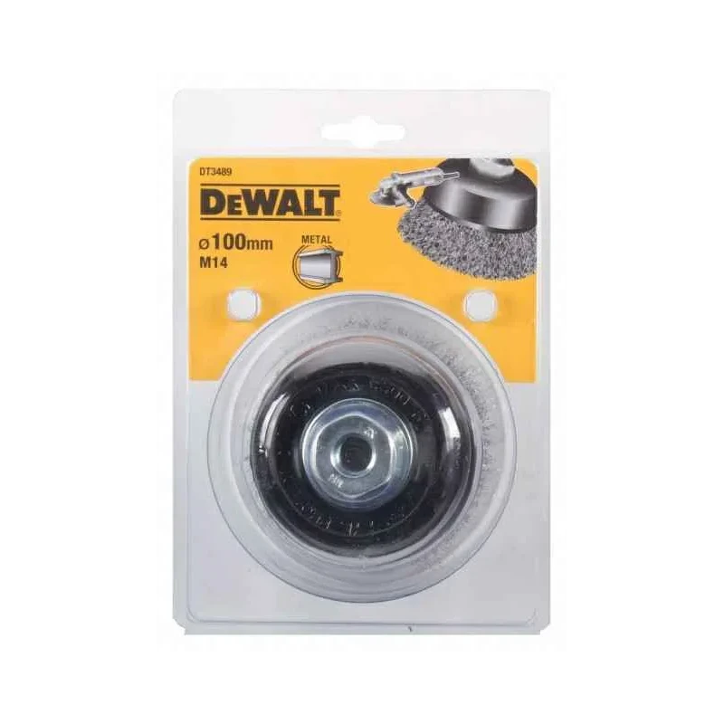 Dewalt DT3489-QZ Crimped Wire Cup Brush for Angle Grinders (M14x100mm) image-1