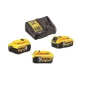 Dewalt DCB115P3-QW 18V XR Charger & 3x5Ah Battery Kit image-1