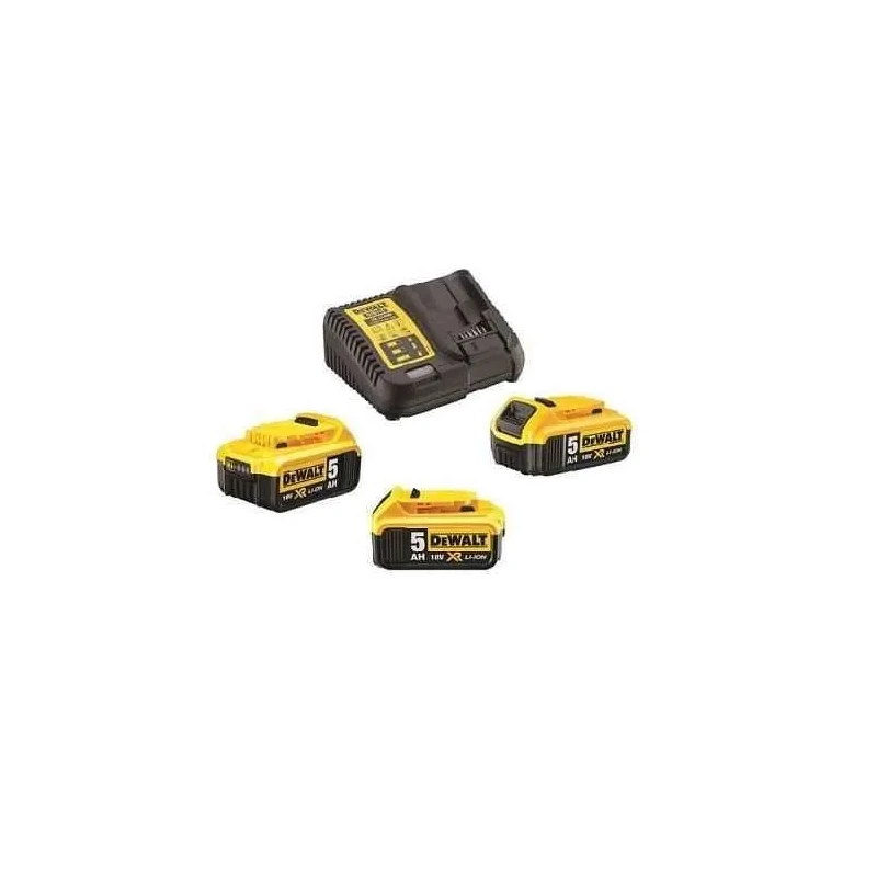 Dewalt DCB115P3-QW 18V XR Charger & 3x5Ah Battery Kit image-1