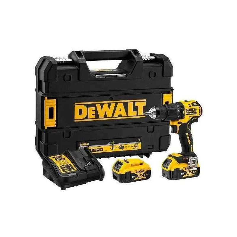 Dewalt DCD709S2T-QW 13mm 18V 1.5Ah Li-ion XR Cordless Hammer Drill Driver Kit image-3