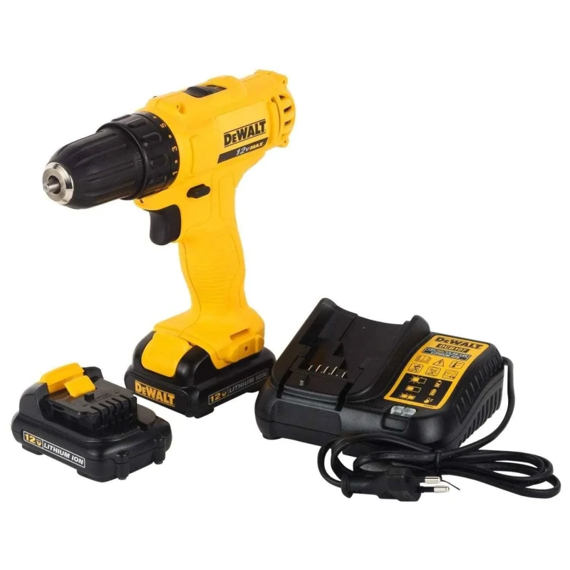 Dewalt DCD700D2 12V 10mm XR Li-ion Cordless Drill Driver with 2x2Ah Batteries image-3