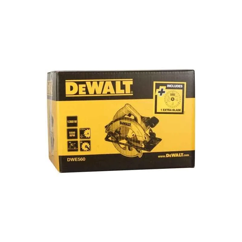 Dewalt DWE560B-B5 65mm 1350W Compact Circular Saw image-9