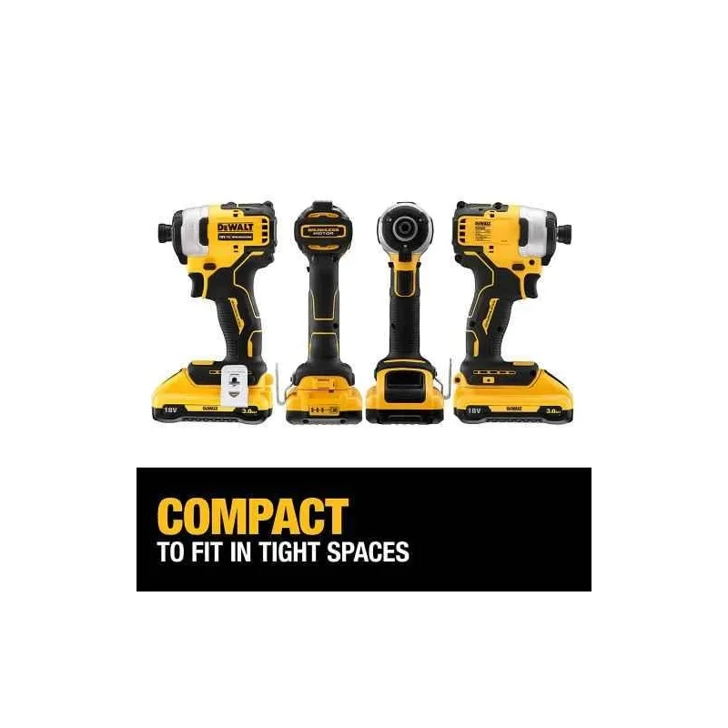 Dewalt DCF809L2T-QW 1/4 Inch 18V 3Ah Li-ion XR Brushless Impact Wrench Kit image-4