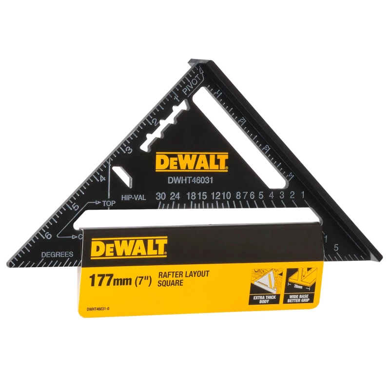 Buy Dewalt Aluminium Black Rafter Layout Square DWHT46031-0 online