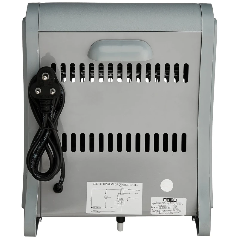 USHA 3002 Quartz Room Heater Ivory 800W Overheating Protection | EnvMart