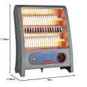 USHA 3002 Quartz Room Heater Ivory 800W Overheating Protection | EnvMart