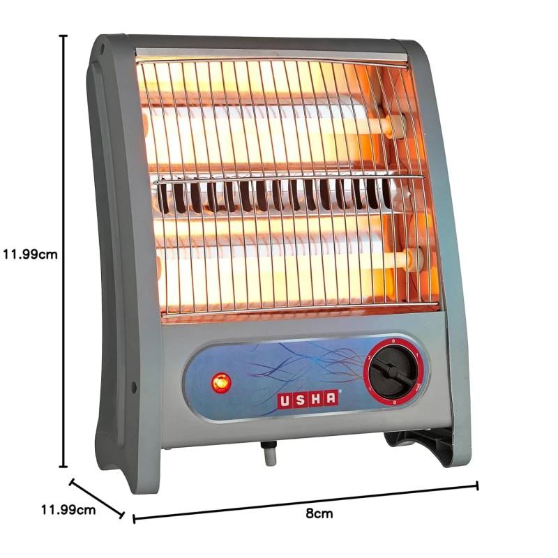 USHA 3002 Quartz Room Heater Ivory 800W Overheating Protection | EnvMart