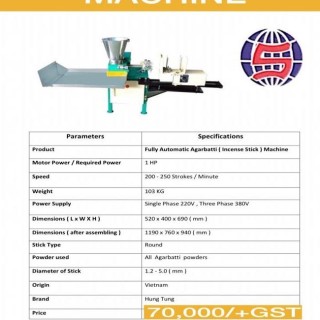Agarbatti Making Machine Semi-Automatic High-Speed Incense Production | EnvMart