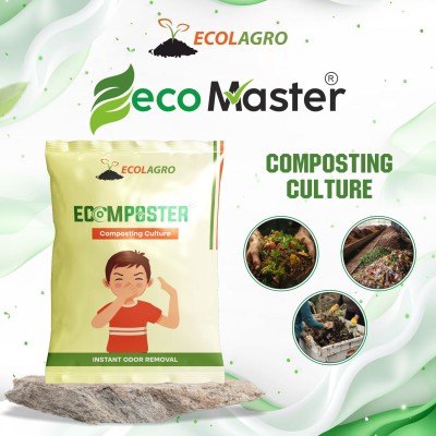 Eco Master Composting Culture Powder, High Potency Bacterial, Enzyme Blend, Aluminium Pack | EnvMart