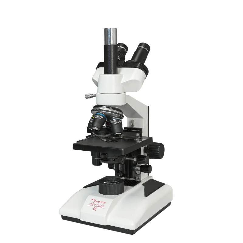 SF 40T Series Trinocular Compound Microscope LED Illumination, Quadruple Nosepiece 220V | EnvMart
