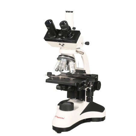AlfaPrime-T Trinocular Compound Microscope, LED, 4x-100x Objectives | EnvMart