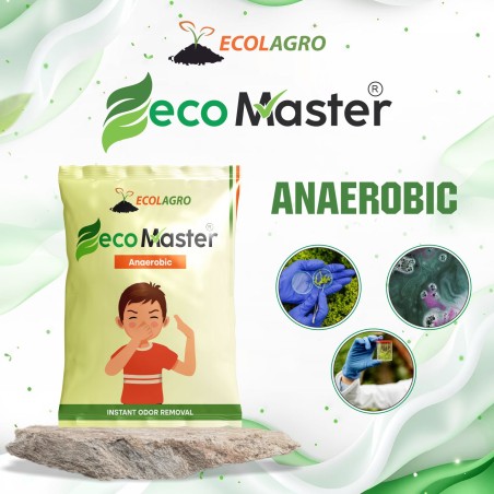 Ecomaster Anaerobic Bioculture Powder for ETP, STP, Biodigesters | Odor Control, Ammonia Control, Shock Load Resistant | EnvMart