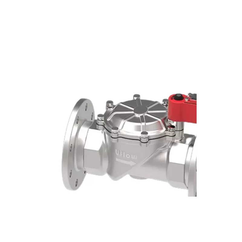 Uflow PCN-BI Stainless Steel Solenoid Valve 2/2 Way, Flange End, 24V AC, 4 Inch, 0.3–10 Bar | EnvMart