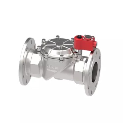 Uflow PCN-BI Stainless Steel 2/2 Way Solenoid Valve, 12 V DC, 4 Inch, 0.3-10 Bar | EnvMart