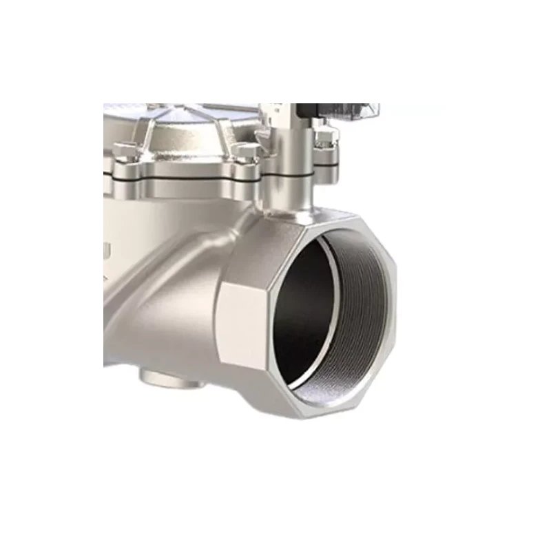 Uflow PCN-BI Stainless Steel Pilot Operated 2/2 Way Solenoid Valve 24V DC 100 mm | EnvMart