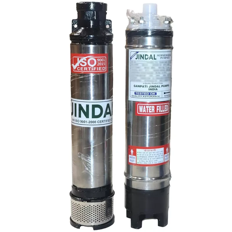 Jindal 3 HP 20 Stage Copper Winding Single Phase Water Filled Submersible Pump 4 inch | EnvMart