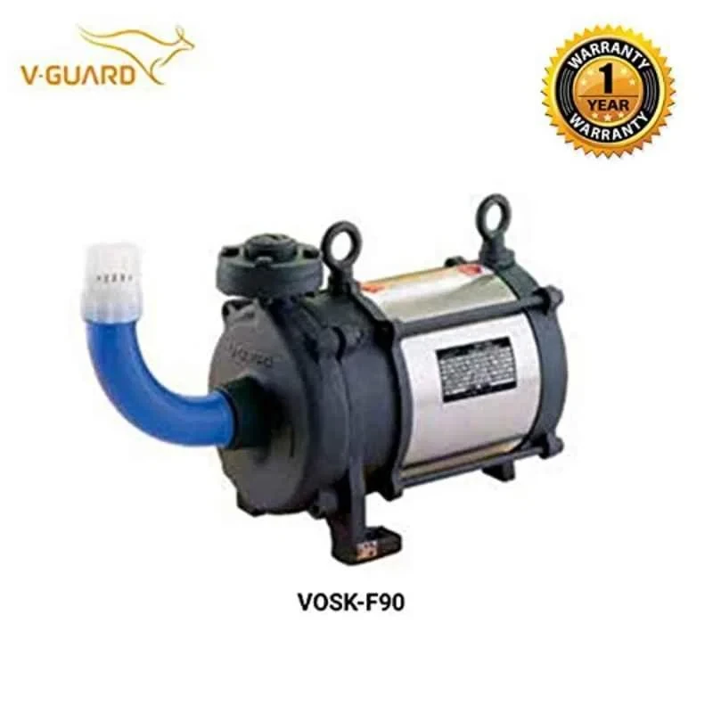 V-Guard VOSK F90 Single Phase Openwell Submersible Pump, 1 HP, 220V, Stainless Steel | EnvMart