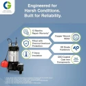 Crompton Greaves CGSTP005F 0.5 HP Sewage Submersible Pump Stainless Steel 0.37kW | EnvMart