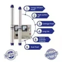 Jindal 1.5 HP Borewell Submersible Pump, Oil Filled, Ganpati Series, Copper Winding, Single Phase with Control Panel | EnvMart