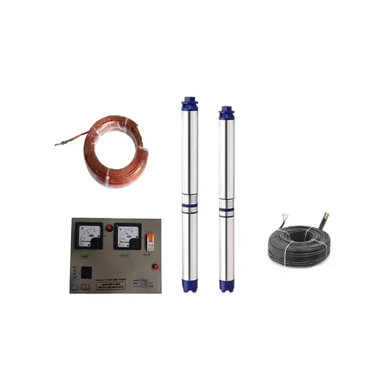 Jindal 1.5 HP Borewell Submersible Pump, Oil Filled, Ganpati Series, Copper Winding, Single Phase with Control Panel | EnvMart