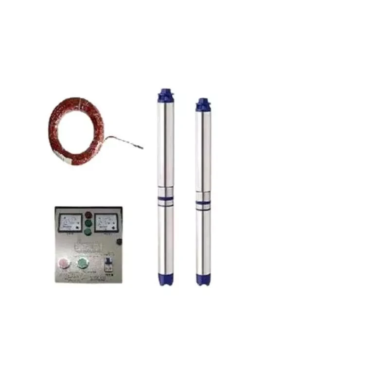 DAMOR 2HP 15 Stage Oil Filled Borewell Submersible Pump Set Single Phase | 100mm | 4000-6000 LPH | Control Panel & Safety Wire |