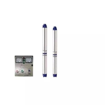 Damor 2 HP 15 Stage Oil Filled Single Phase Borewell Submersible Pump Set, Pure Copper, 100mm | EnvMart