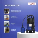 Flexo Sew 100 1.5 HP Sewage Submersible Pump, Single Phase, 230V, 16500 LPH | EnvMart