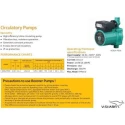 V-Guard VCB14-FO30 Inline Circulation Pressure Booster Water Pump 0.18 HP 230V | EnvMart