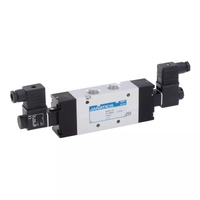 Janatics DS267SC63-W Blocked Solenoid Valve 5/3 Type G1/2 24V DC 3500 LPM | EnvMart
