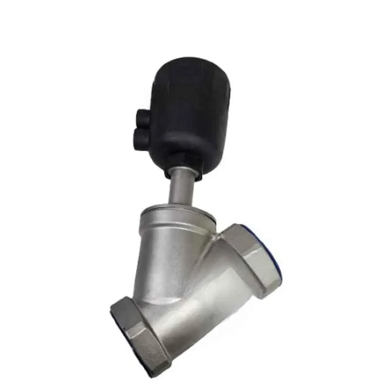 Sameer Y-20 Pneumatics Angle Valve Chrome 0.5 Inch Inlet | EnvMart