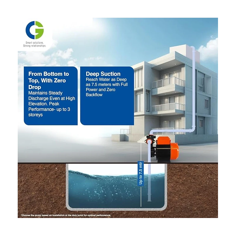 Crompton Greaves CGDMM05MS Centrifugal Pump 0.5HP Mini Sergent, 220V | EnvMart