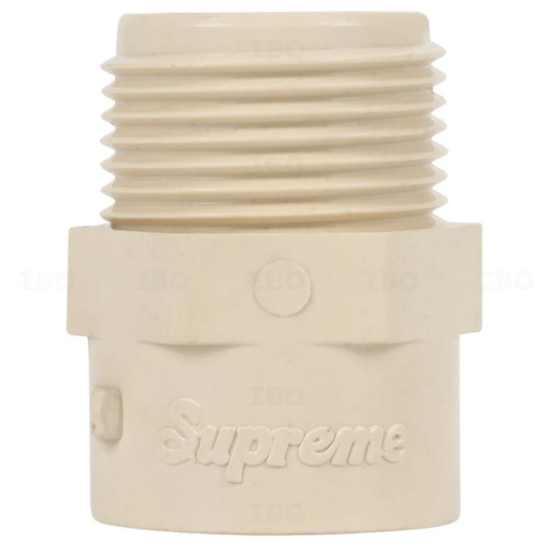 Supreme 1 Inch SDR11 CPVC Male Threaded Adaptor Off White | Supreme Pipe Fitting | EnvMart