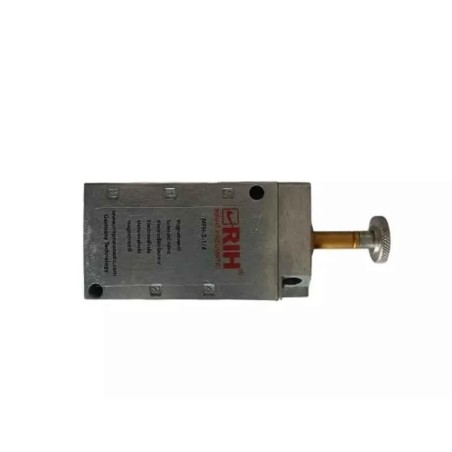 RIH MFH-5-1/4 1/8 inch Pneumatic Single Solenoid Valve, 0.7 MPa, 220V AC, Aluminium Body | EnvMart
