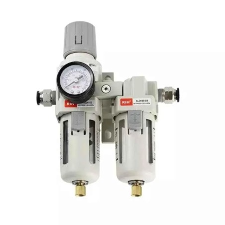RIH AC 4010-04 Air Regulator & Filter Lubricator Combination 3/8 Inch 2000 LPM 0–10 Bar | EnvMart