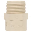 Supreme 3/4 Inch SDR11 CPVC Male Threaded Adaptor Pipe Fitting Off White | EnvMart