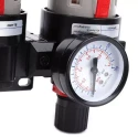 RIH BFC-4000 Black Aluminium Alloy Pneumatics Pressure Regulator 1/2 inch 1 MPa with Gauge | EnvMart
