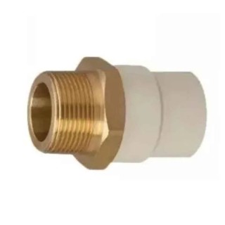 Supreme 2 Inch SDR11 CPVC Brass Male Threaded Adaptor Pipe Fitting Off White | EnvMart