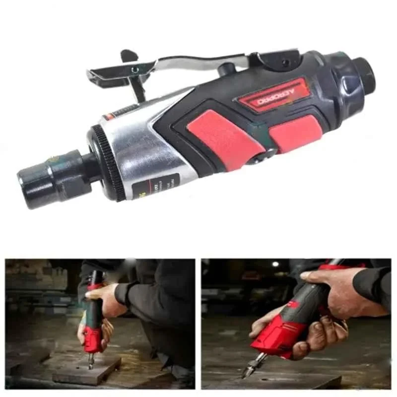 Aeropro RP-27313 Aluminium Air Die Grinder 1/4 inch, 25000 rpm, Safety Lever | EnvMart